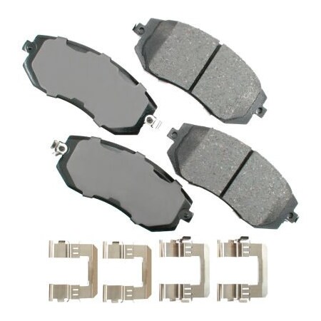Akebono Akebono AKACT1539 ProACT Ultra Premium Ceramic Disc Brake Pad Kit AKACT1539